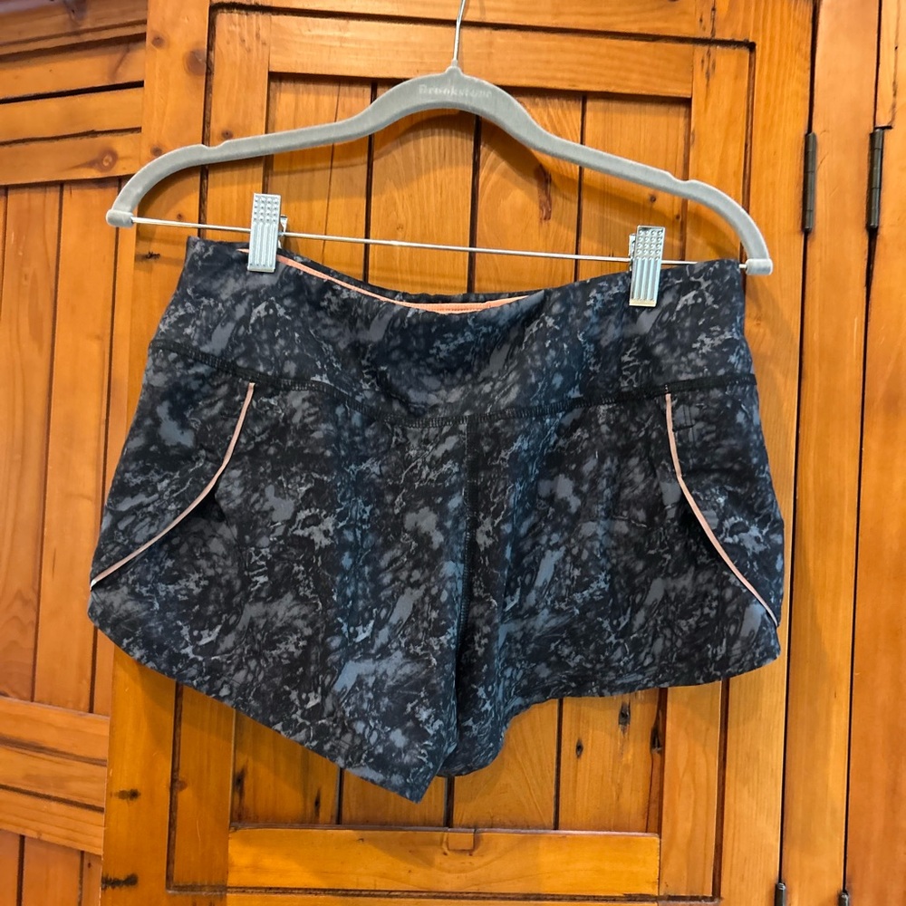 Brooks Black and Gray Women Shorts